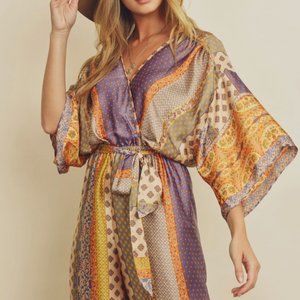 Paisley Kimono Jumpsuit